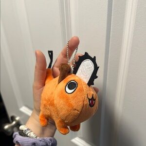 Orange Plush Keychain pochita
